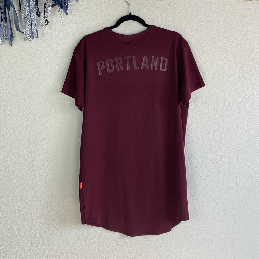 Jaflds Portland burgundy tshirt dress - Picture 5 of 5